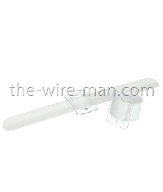 10 x 2 Stück Snap Band für das Handgelenk weiß · Hochzeitsschmuck Corsageband
